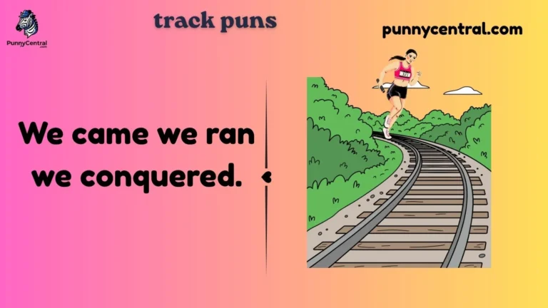 track puns